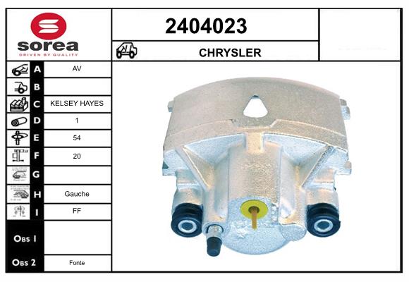 Etrier frana 2404023 EAI