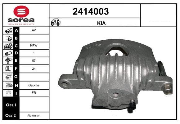 Etrier frana 2414003 EAI