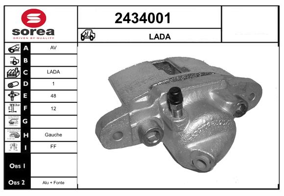Etrier frana 2434001 EAI