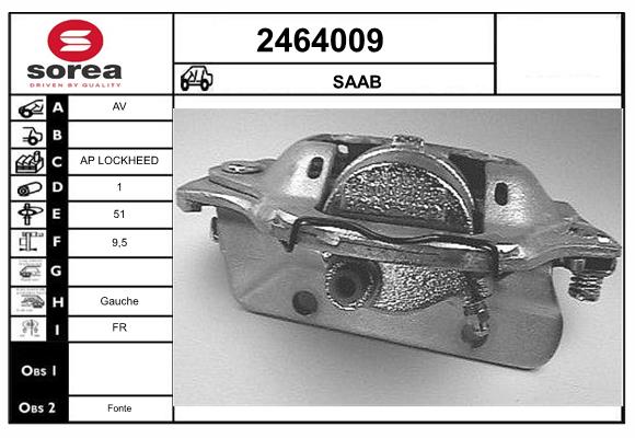 Etrier frana 2464009 EAI