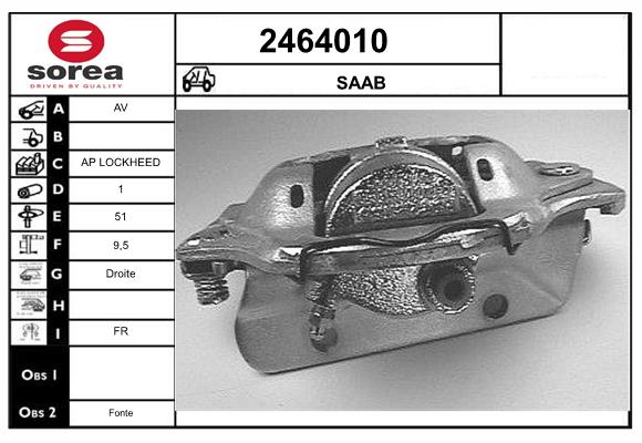 Etrier frana 2464010 EAI