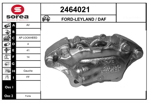 Etrier frana 2464021 EAI