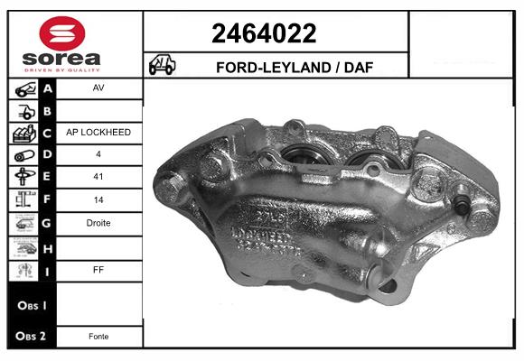 Etrier frana 2464022 EAI