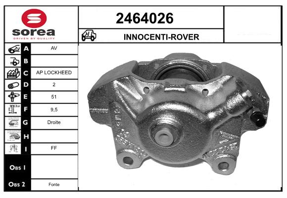 Etrier frana 2464026 EAI