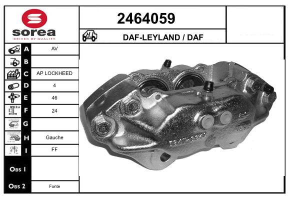 Etrier frana 2464059 EAI