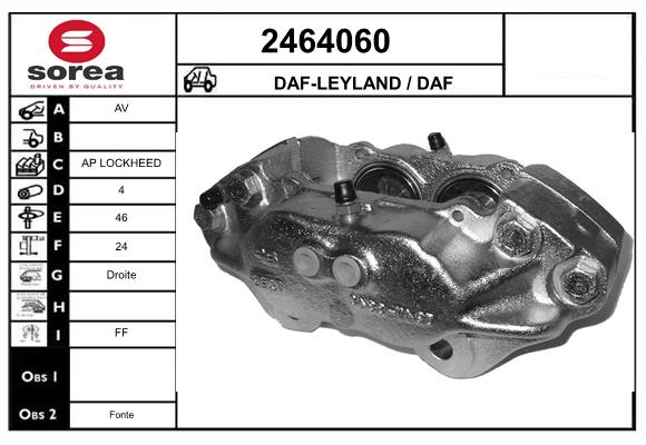 Etrier frana 2464060 EAI
