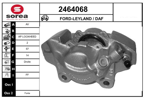 Etrier frana 2464068 EAI