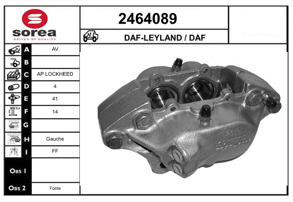 Etrier frana 2464089 EAI