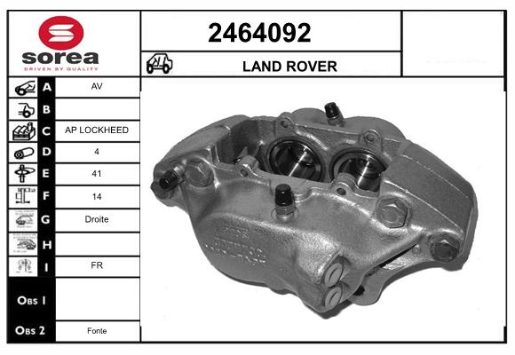 Etrier frana 2464092 EAI