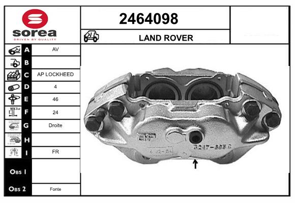 Etrier frana 2464098 EAI
