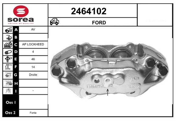 Etrier frana 2464102 EAI