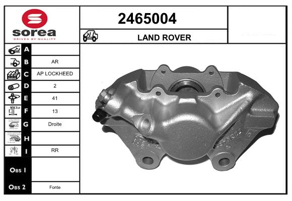Etrier frana 2465004 EAI