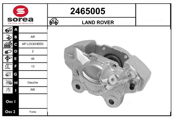 Etrier frana 2465005 EAI