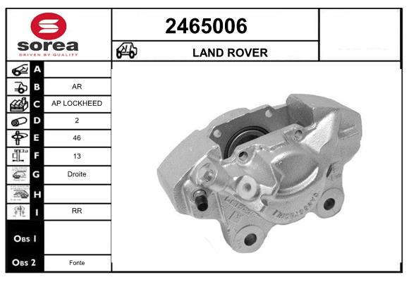 Etrier frana 2465006 EAI