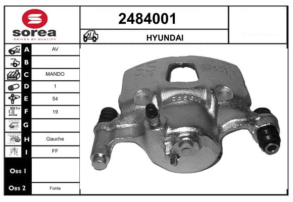 Etrier frana 2484001 EAI