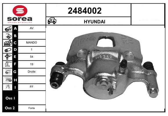 Etrier frana 2484002 EAI