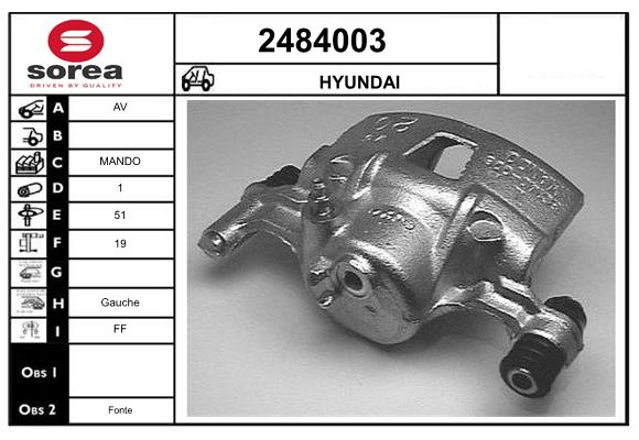 Etrier frana 2484003 EAI