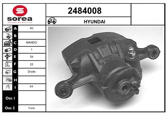 Etrier frana 2484008 EAI