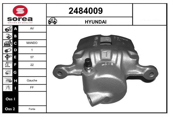 Etrier frana 2484009 EAI