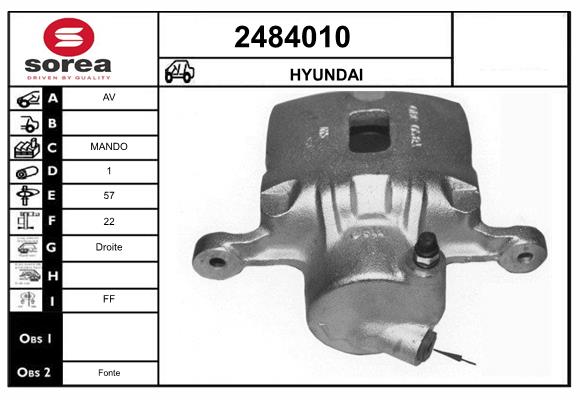 Etrier frana 2484010 EAI
