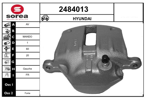 Etrier frana 2484013 EAI