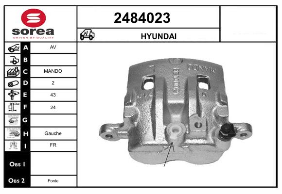 Etrier frana 2484023 EAI