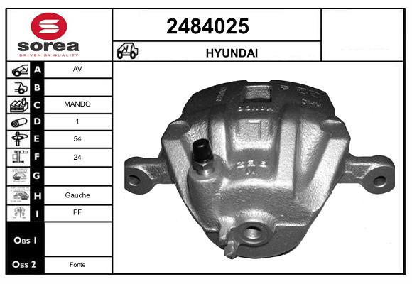 Etrier frana 2484025 EAI