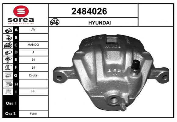 Etrier frana 2484026 EAI