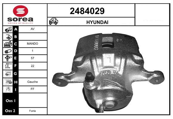 Etrier frana 2484029 EAI