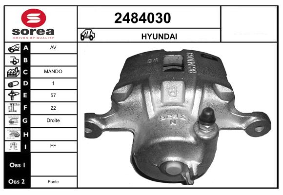 Etrier frana 2484030 EAI