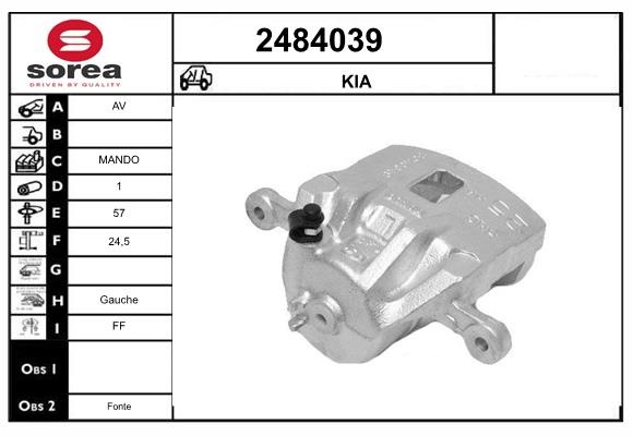 Etrier frana 2484039 EAI