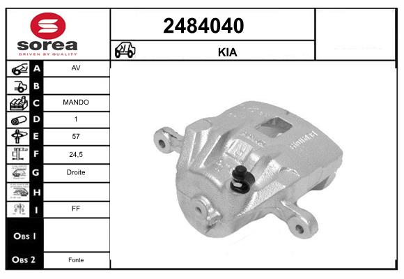 Etrier frana 2484040 EAI