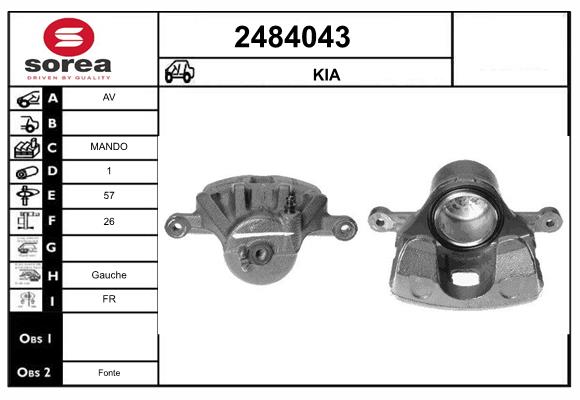 Etrier frana 2484043 EAI
