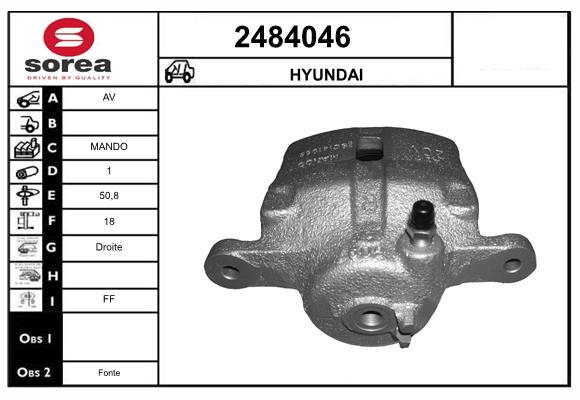 Etrier frana 2484046 EAI