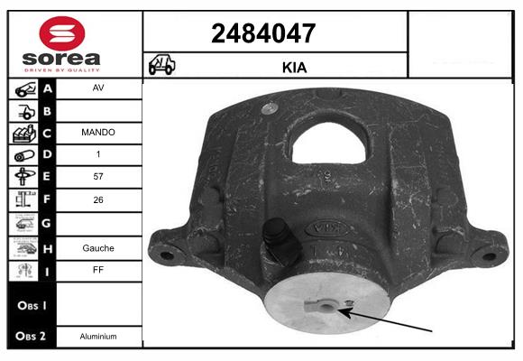 Etrier frana 2484047 EAI