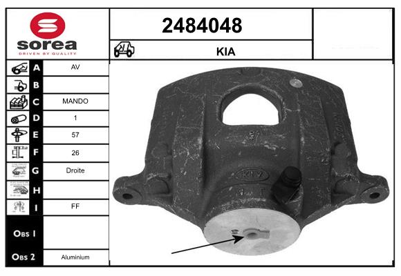 Etrier frana 2484048 EAI