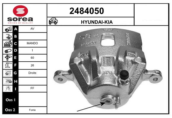 Etrier frana 2484050 EAI