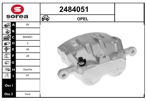 Etrier frana 2484051 EAI