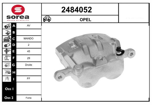 Etrier frana 2484052 EAI