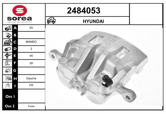 Etrier frana 2484053 EAI