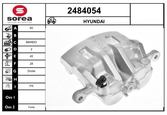 Etrier frana 2484054 EAI