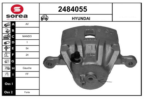 Etrier frana 2484055 EAI