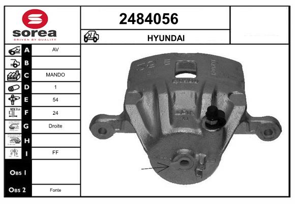 Etrier frana 2484056 EAI