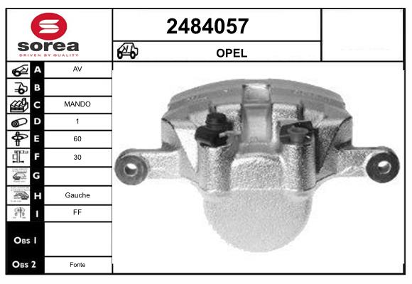 Etrier frana 2484057 EAI