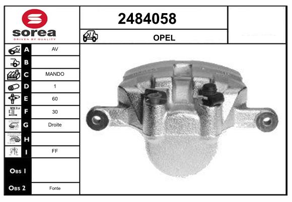 Etrier frana 2484058 EAI