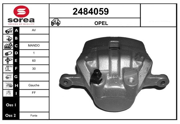 Etrier frana 2484059 EAI