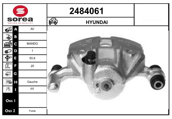 Etrier frana 2484061 EAI