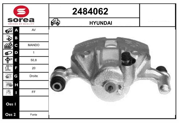 Etrier frana 2484062 EAI