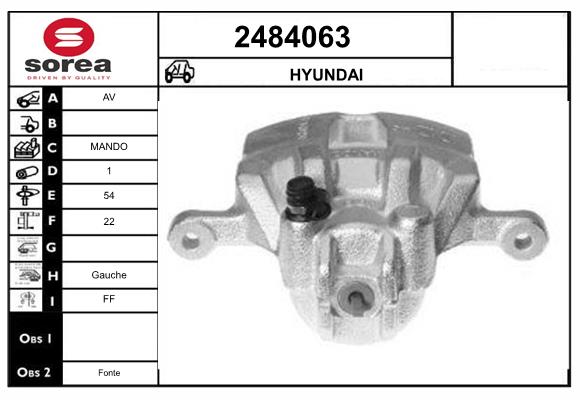 Etrier frana 2484063 EAI