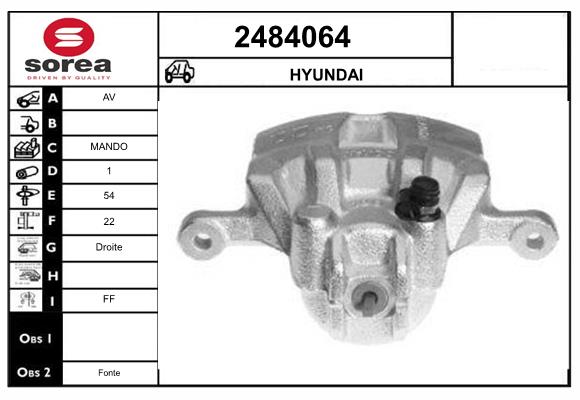 Etrier frana 2484064 EAI